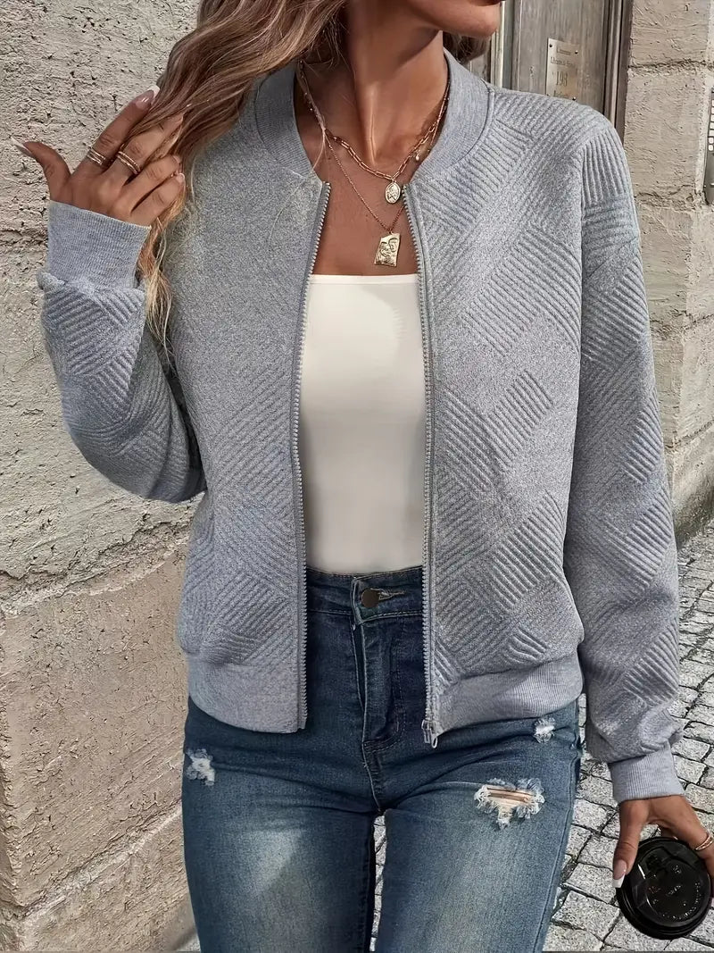 Emma | Women’s Winter Casual Zipper Long Sleeve Cardigan