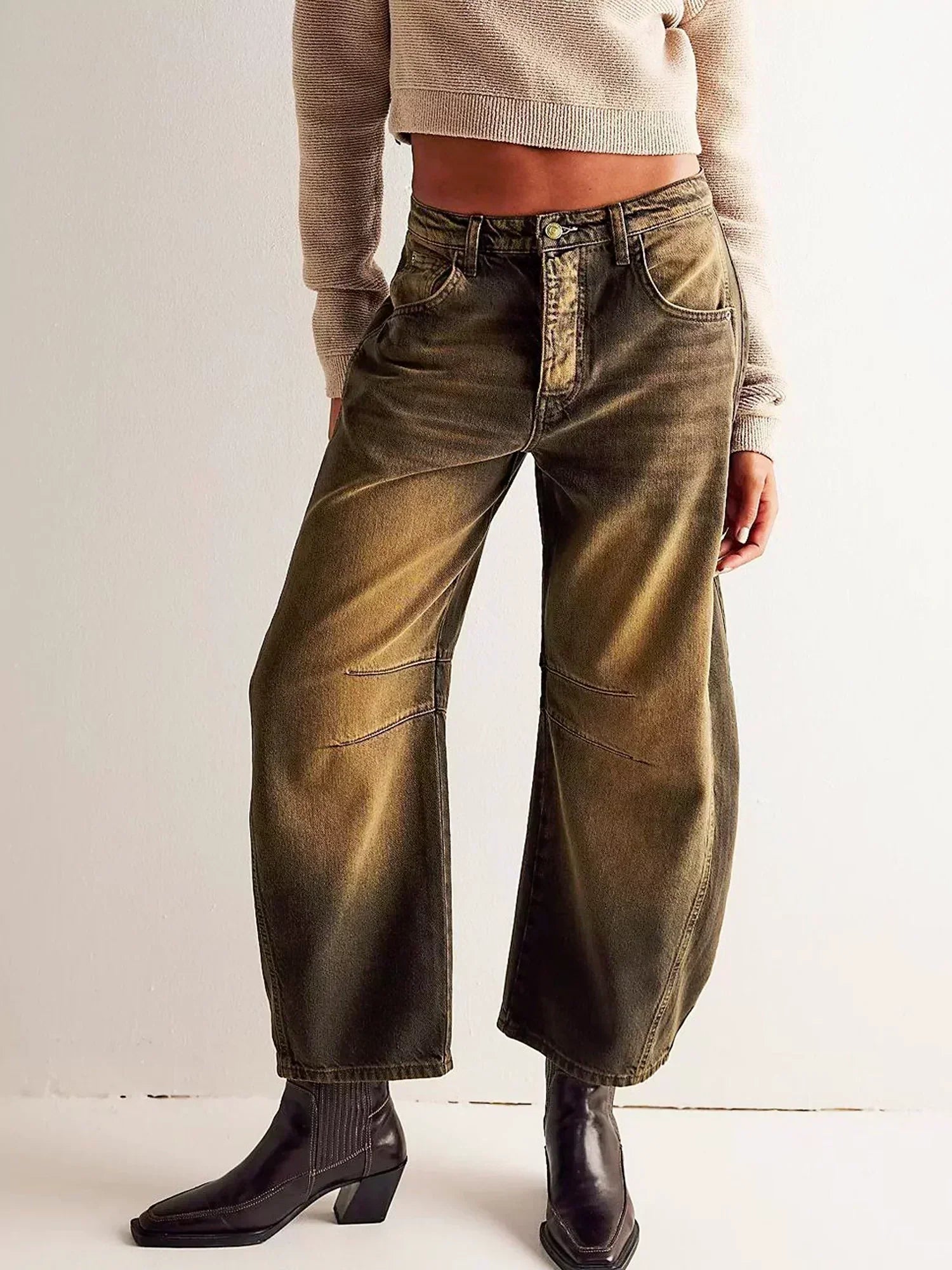 Elizabeth | Women’s Winter Wide Leg Casual Loose Fit jeans
