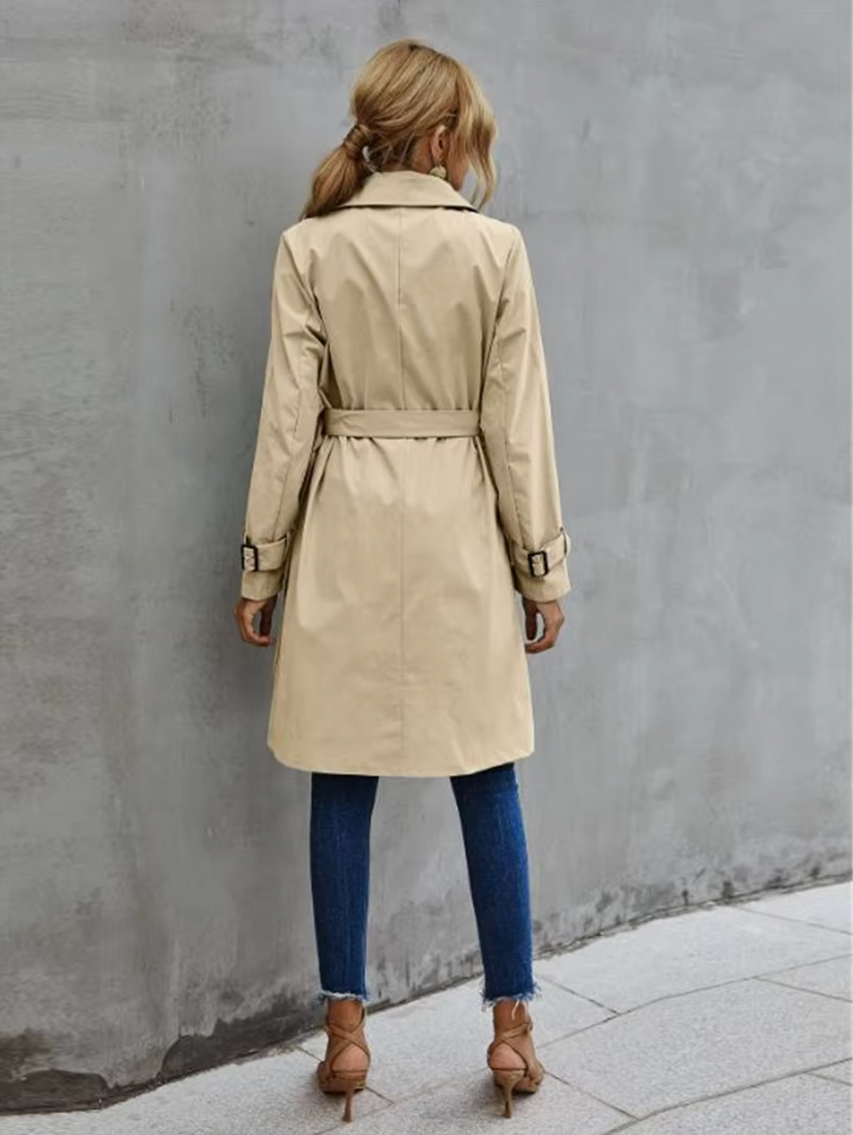 Beatrice | Women’s Double Breasted Belted Trench Coat
