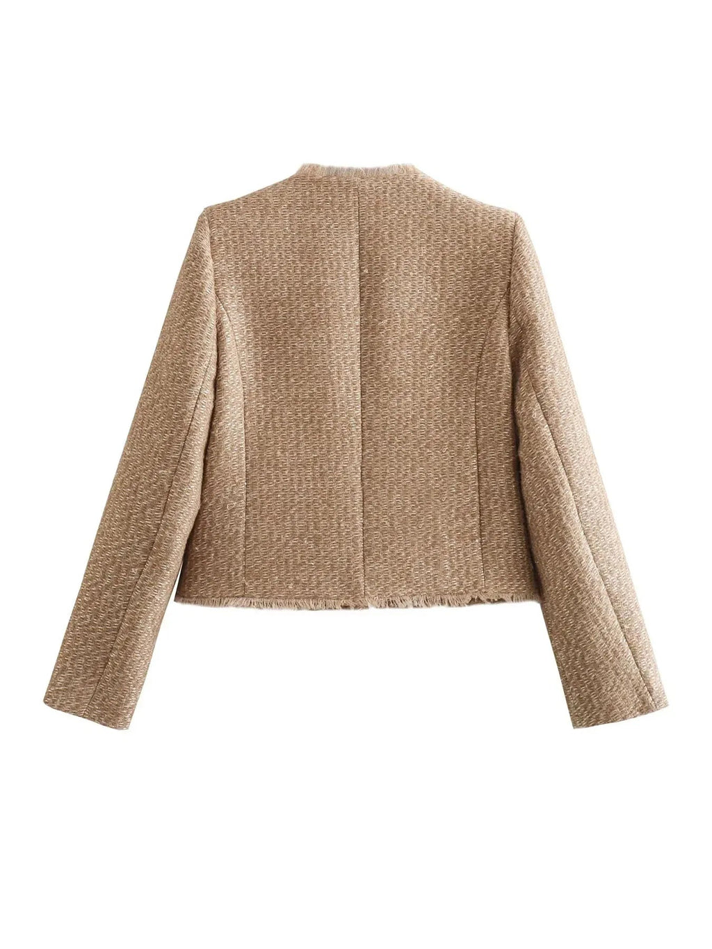 Clara | Short Tweed Blazer Jacket with Buttons for Women