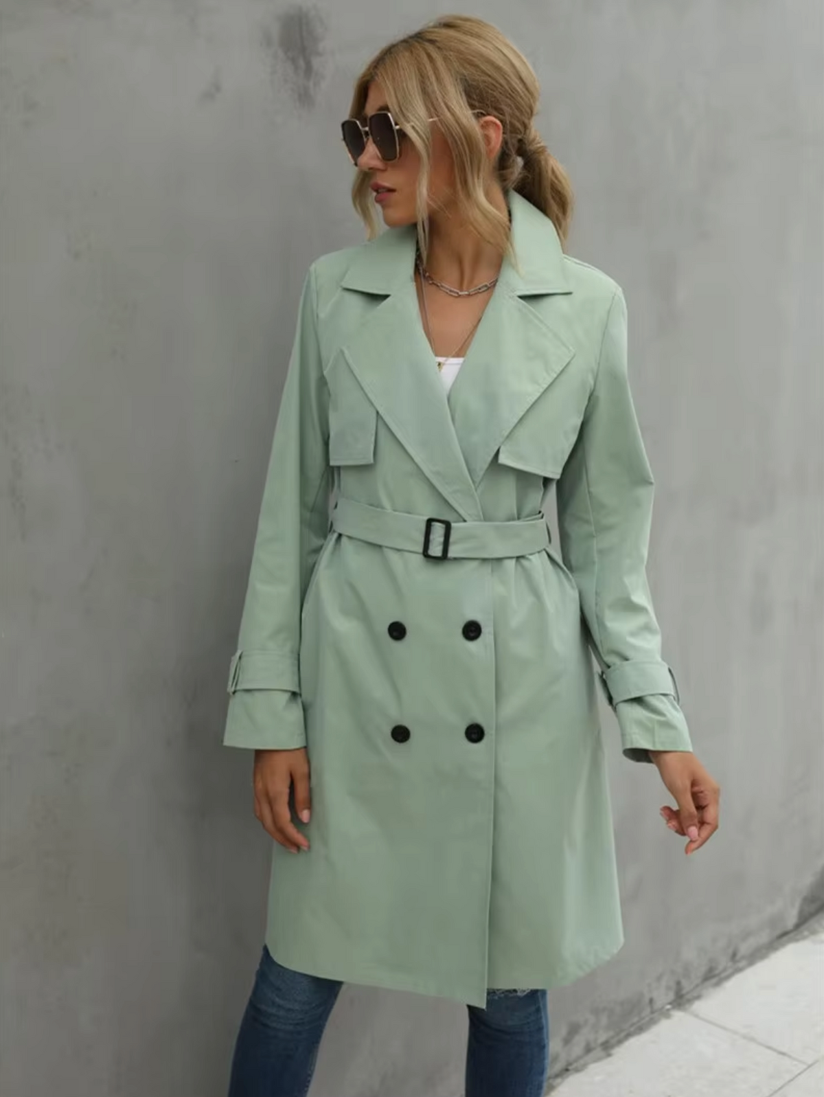 Destiny | Women’s Double-Breasted Trench Coat