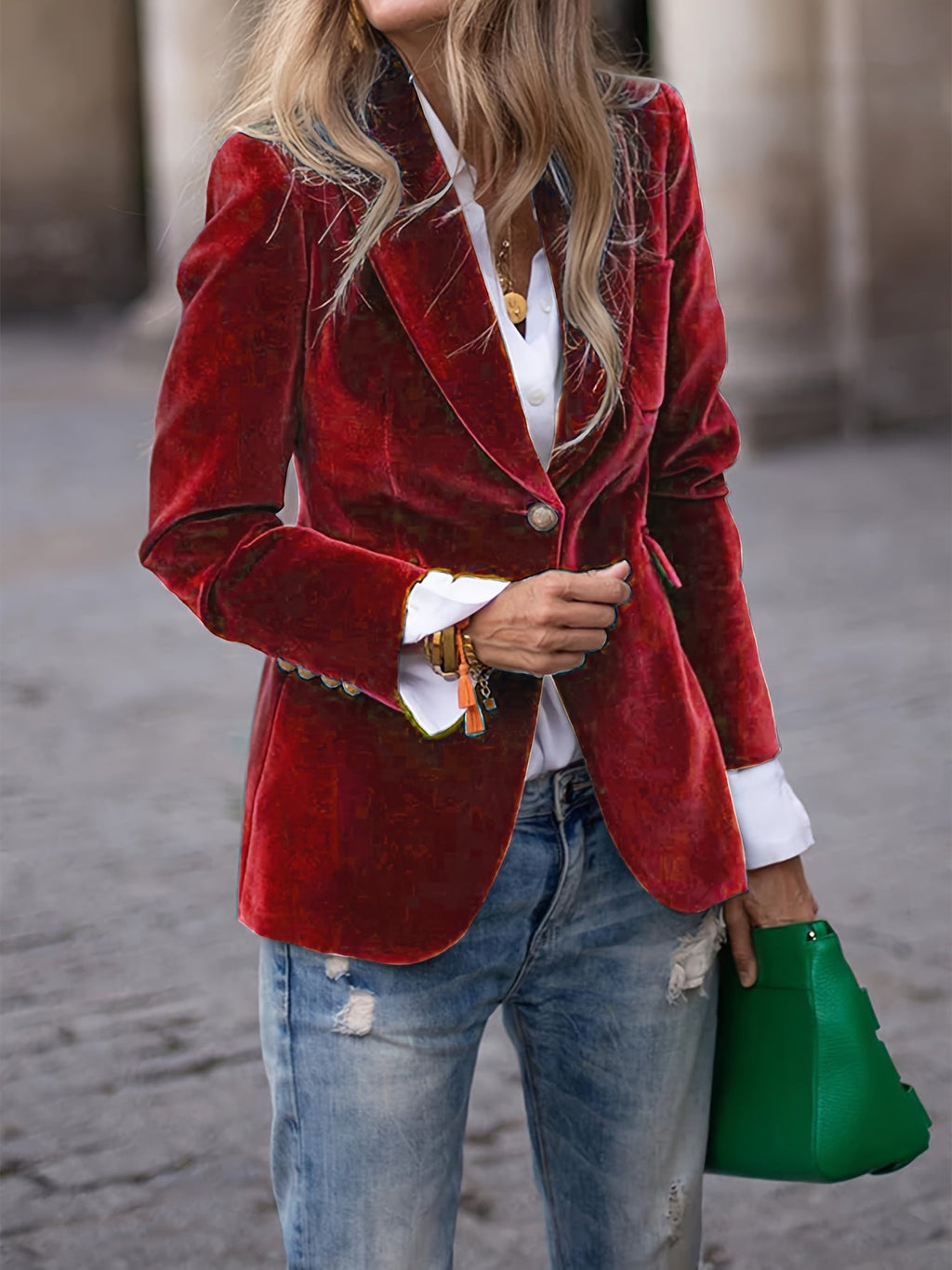 Selena | Women’s Classic Button-Up Casual Blazer