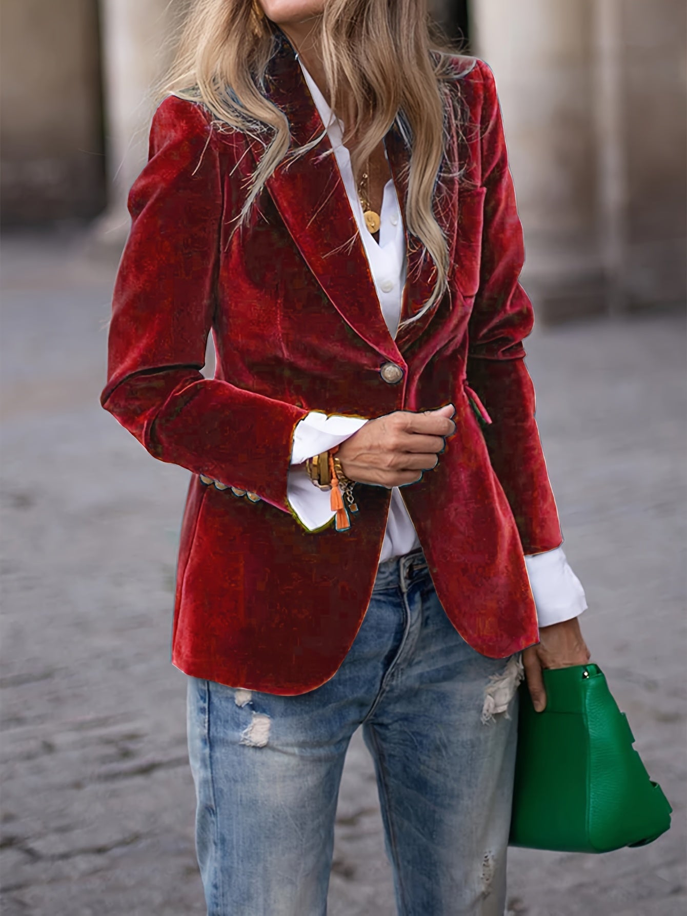 Selena | Women’s Classic Button-Up Casual Blazer