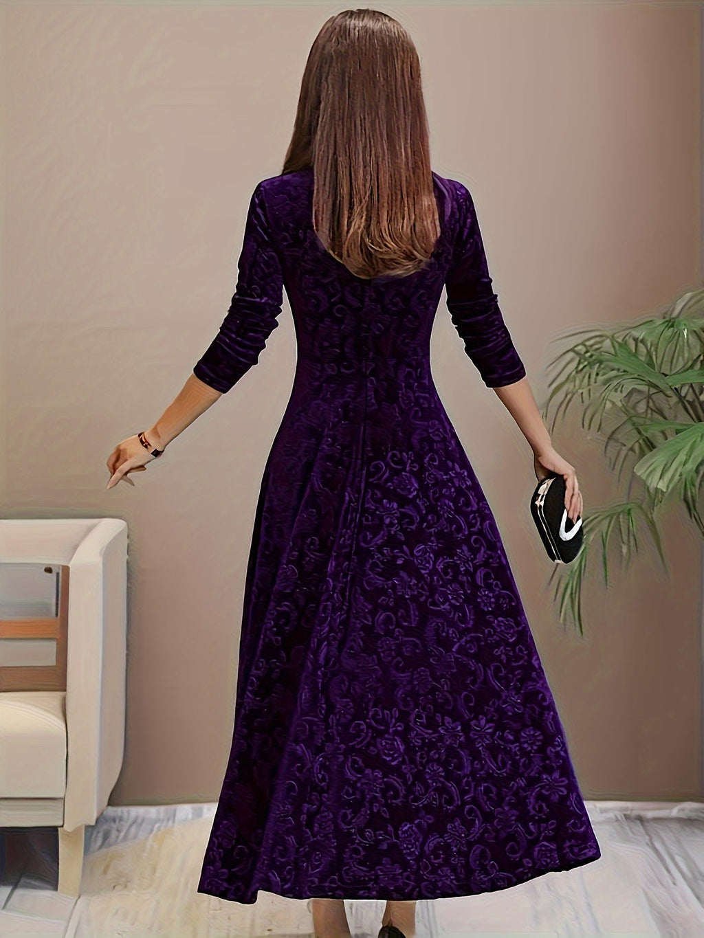 Amelia | Women’s Square Neck Party Dress