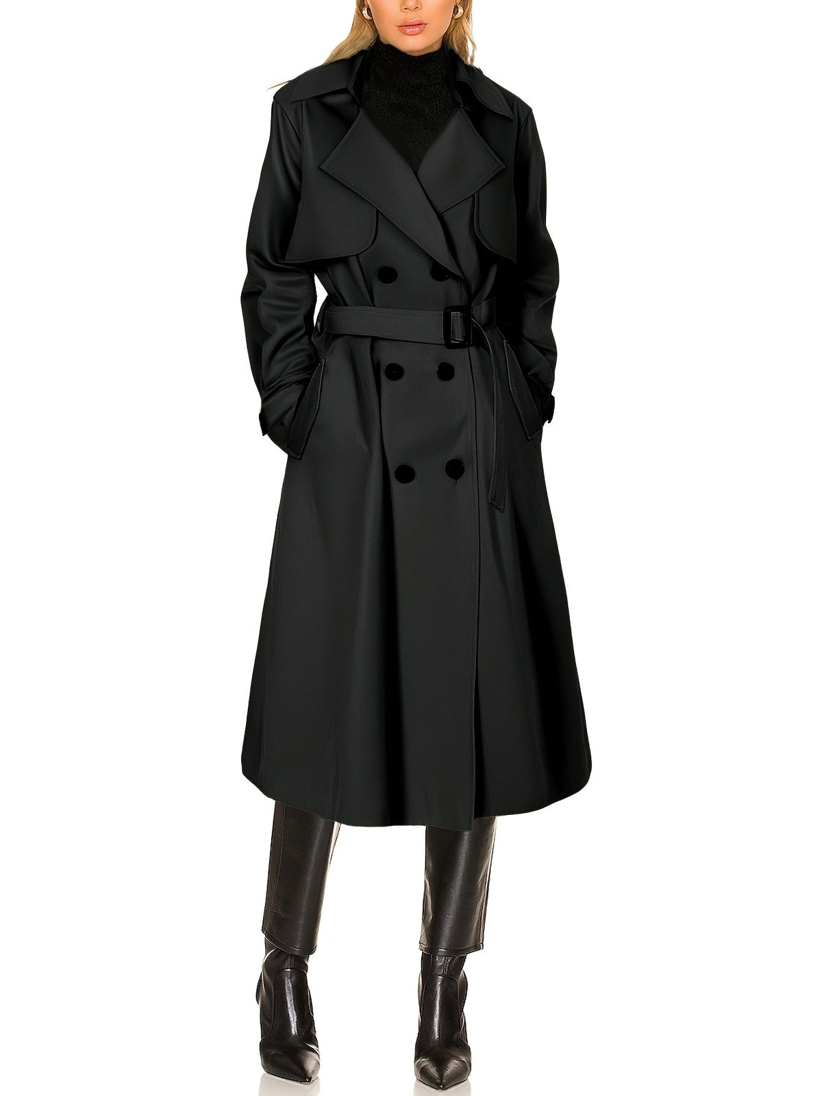 Caitlyn | Women’s Elegant Longline Office Trench Coat