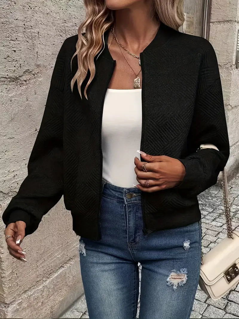 Emma | Women’s Winter Casual Zipper Long Sleeve Cardigan