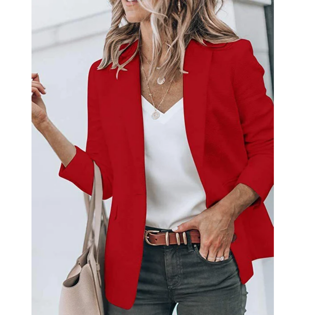 Grace | Women’s Trendy Open Front Work Blazer