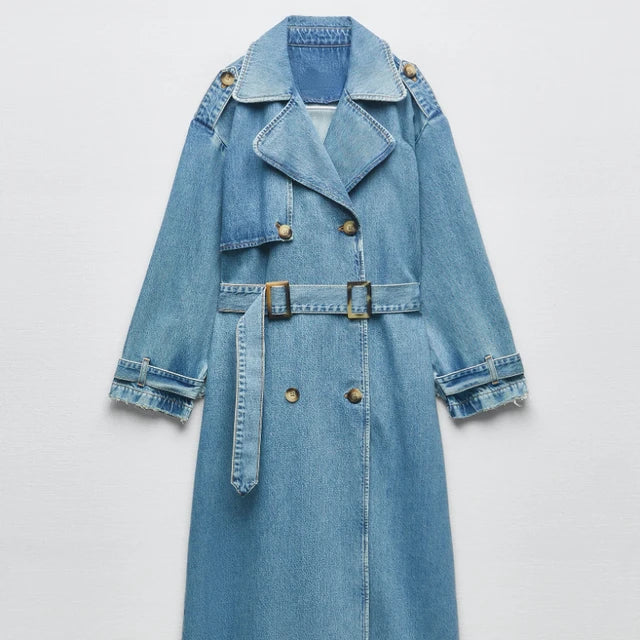 Amber | Women’s Long Sleeve Belted Trench Coat