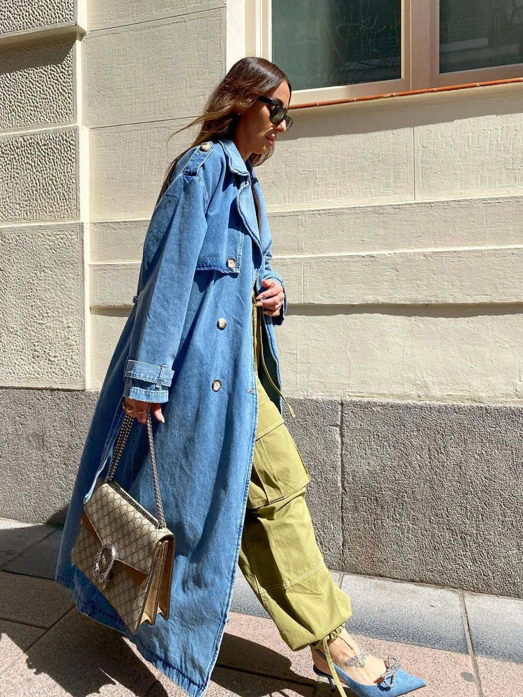 Amber | Women’s Long Sleeve Belted Trench Coat