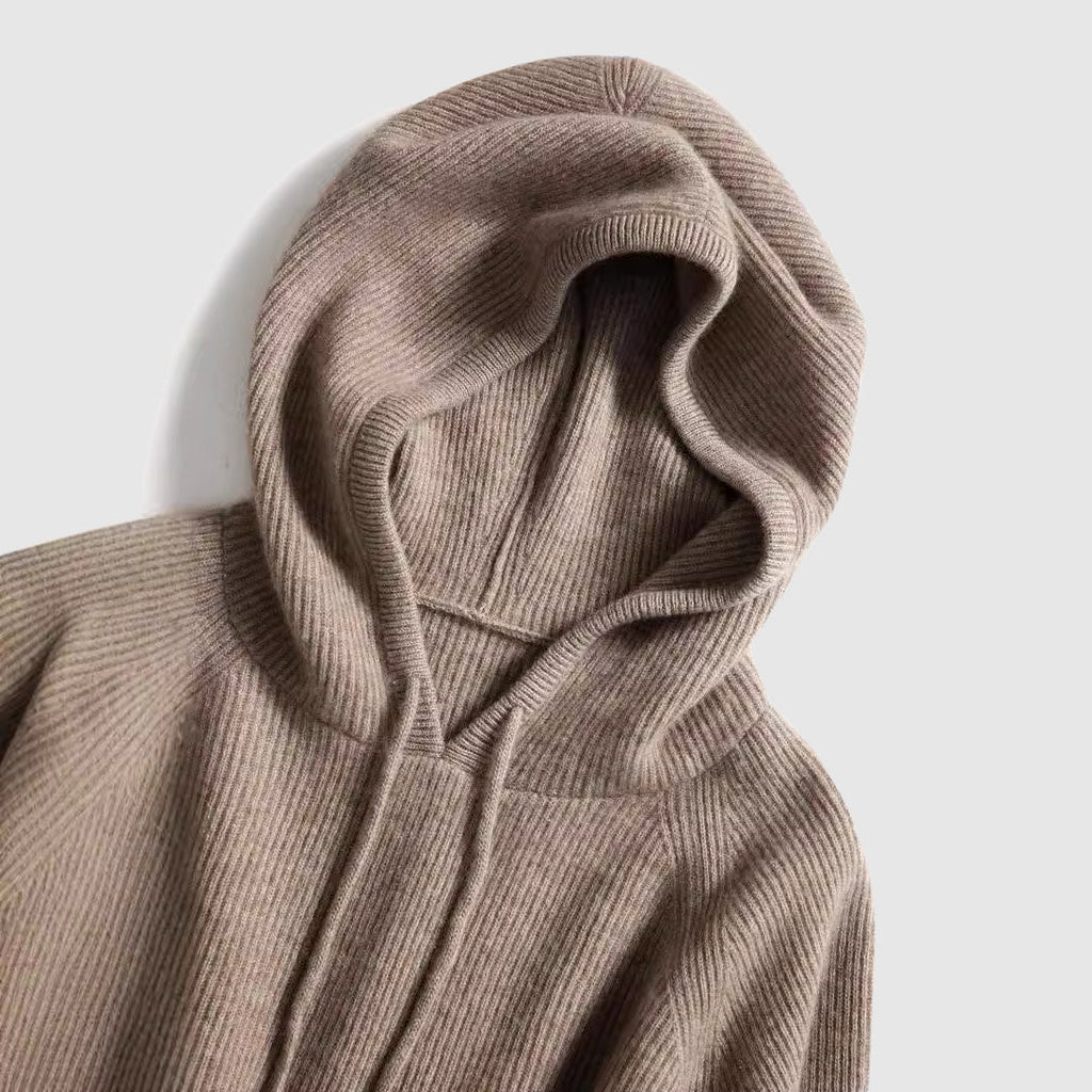 Knitted Cashmere Hooded Women’s Winter Sweater