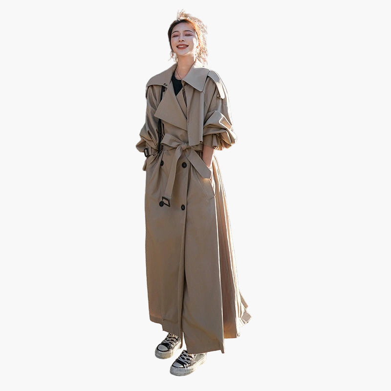 Daisy | Women’s Chic Long Loose-Fit Trench Coat