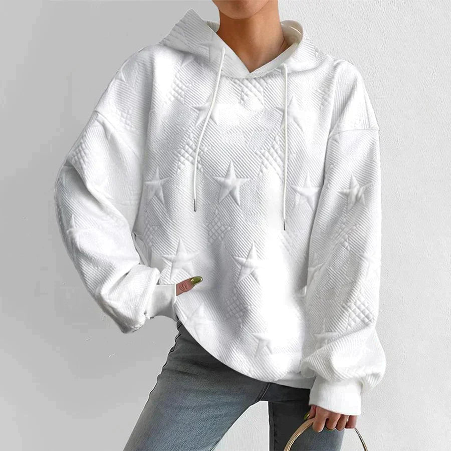 Jessica | Women’s Winter Star-Patterned Hoodie