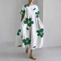 Jacklyn | Women Relaxed Style Flower Midi Dress