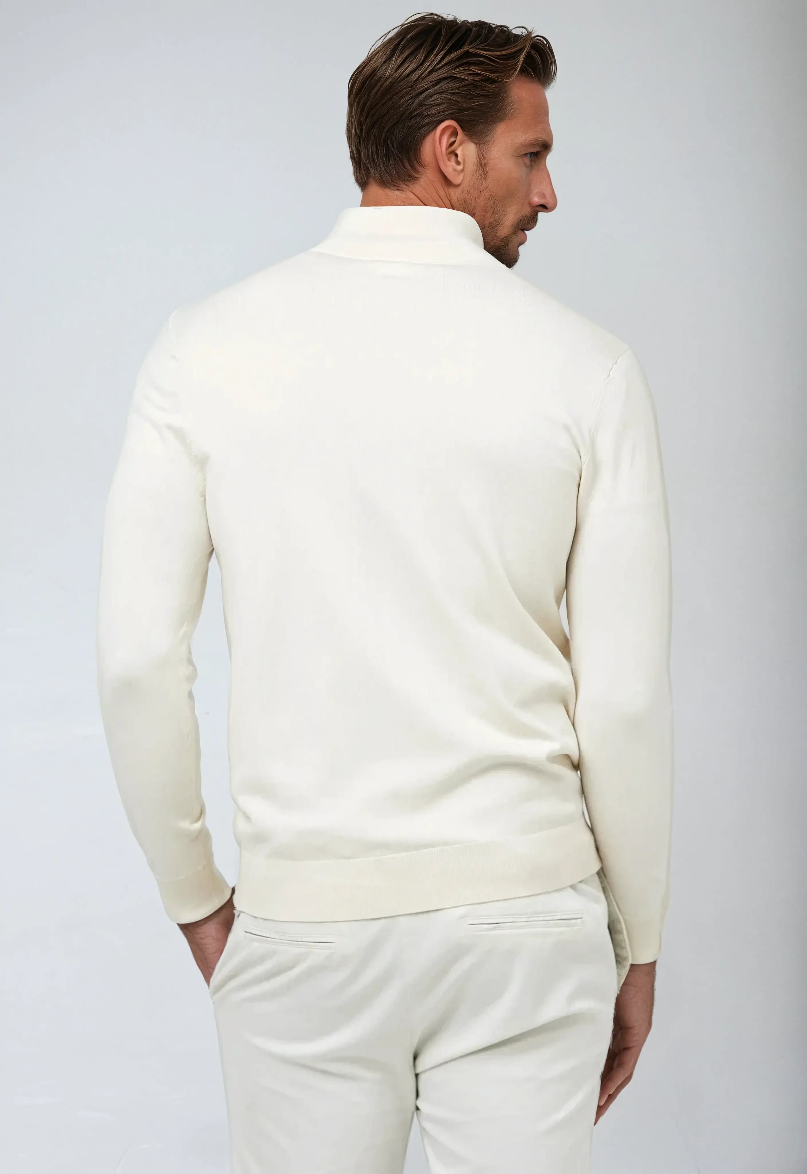 Gavin | Men’s Winter Classic Quarter Zip Knit Sweater