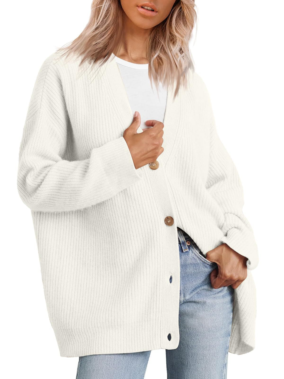 Hannah | Women’s Winter Button Up Casual Knit Cardigan