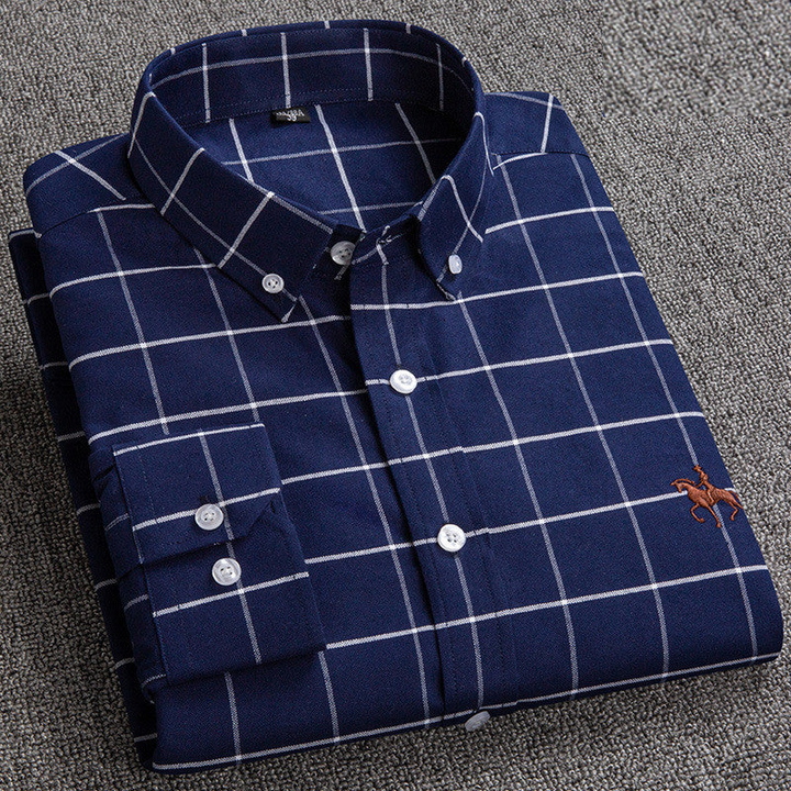 Jason | Men's Checkered Button-Down Shirt