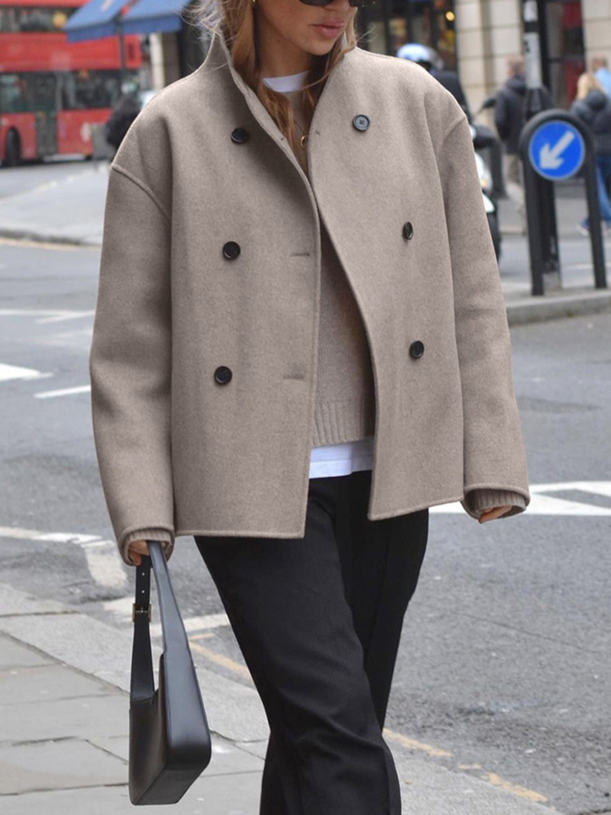 Bianca | Classic Chic Double-Breasted Coat for Women