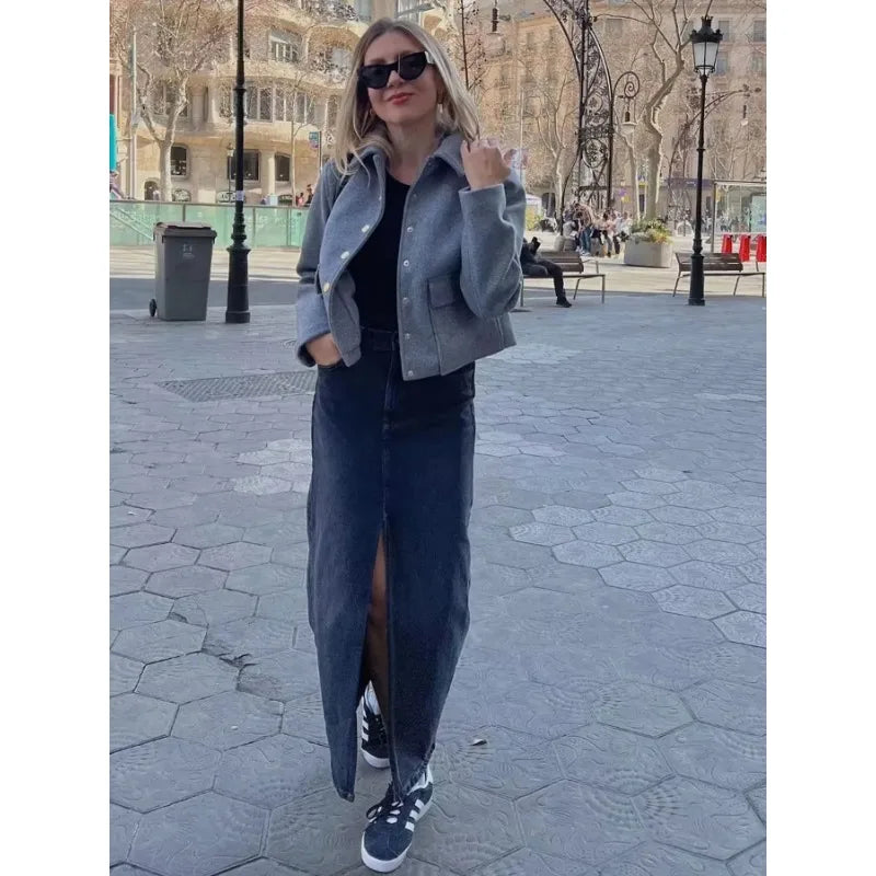 Isabel | Women’s Chic Button Front Short Jacket