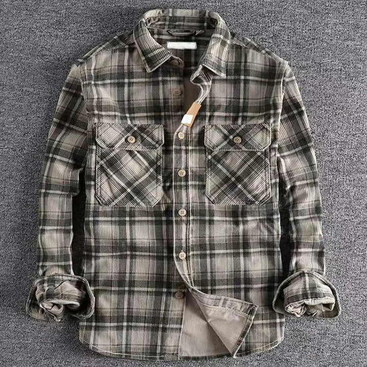 Evan | Men’s Casual Plaid Flannel Shirt