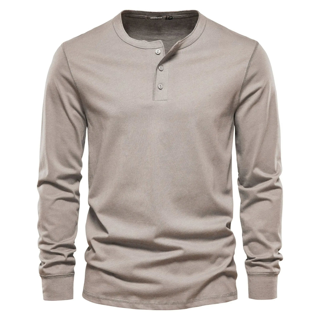 Christopher | Stylish Men’s Long-Sleeve Henley Shirt