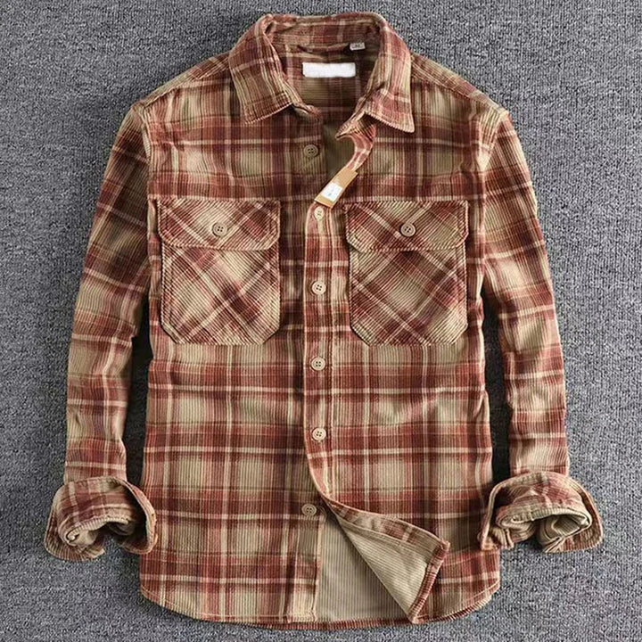 Evan | Men’s Casual Plaid Flannel Shirt