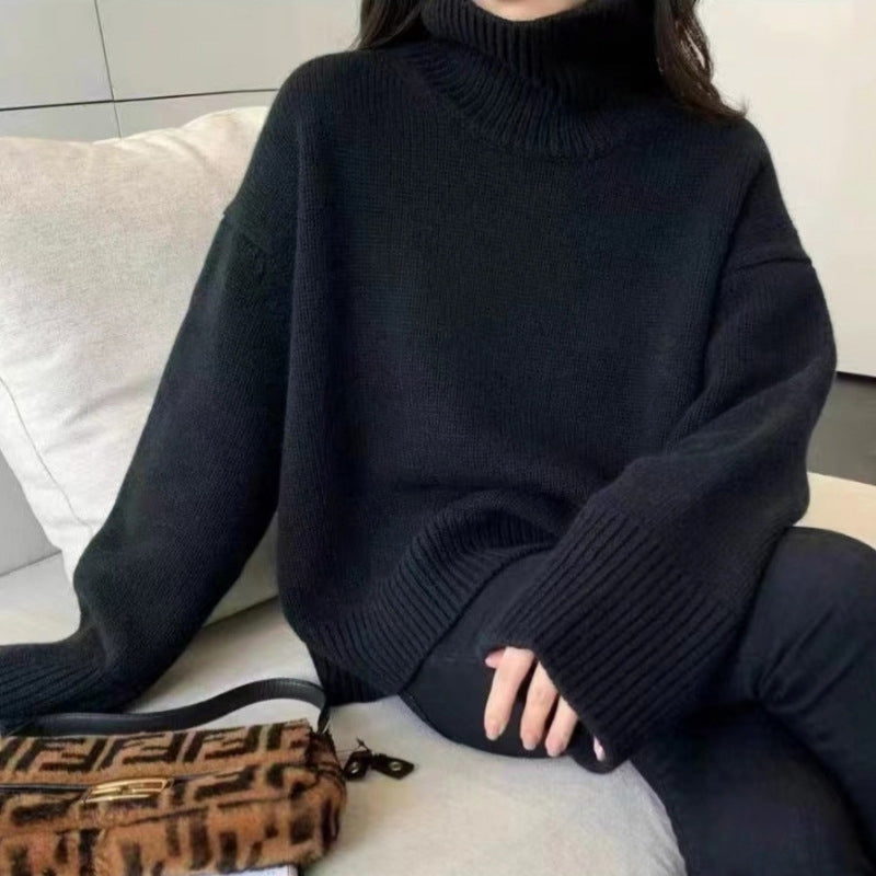 Soft Knit Turtleneck Sweater for Women