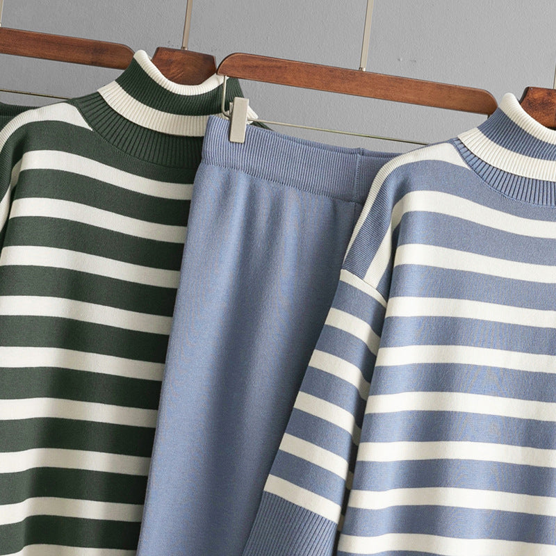 Striped Knit Set by Valentina Rossi