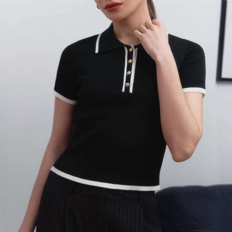Valentina Rossi Ribbed Knit Top