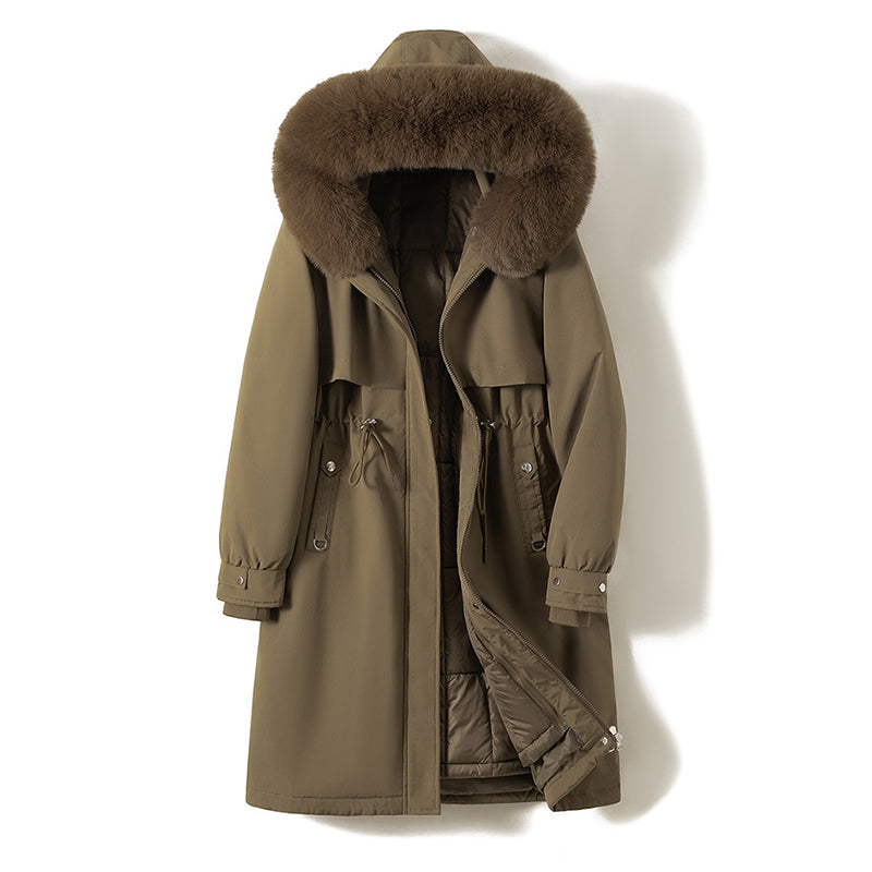 Women’s Long Parka with Removable Inner Liner