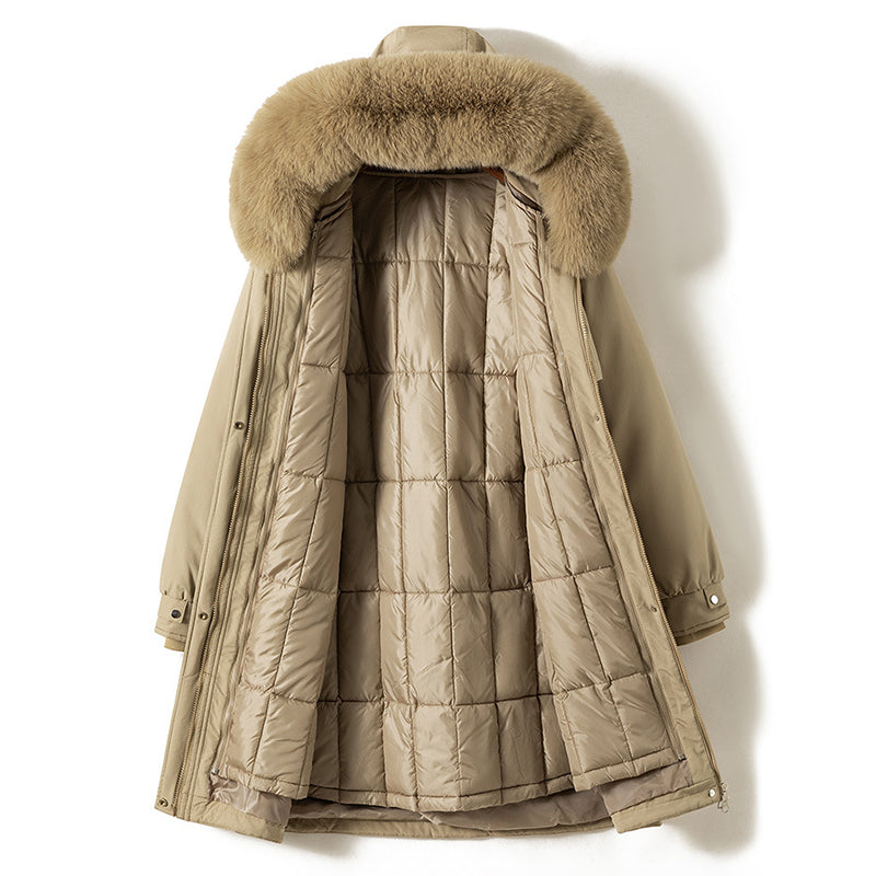 Women’s Long Parka with Removable Inner Liner