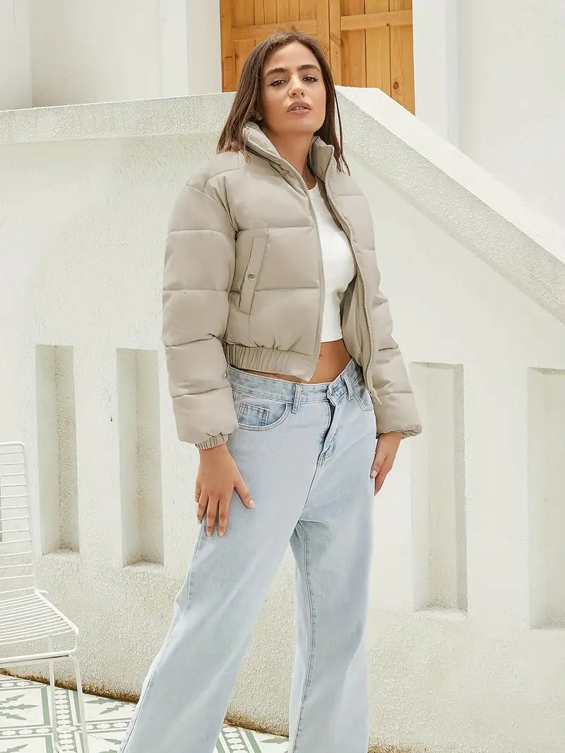 Erica | Women’s Winter Puffer Jacket with Zipper