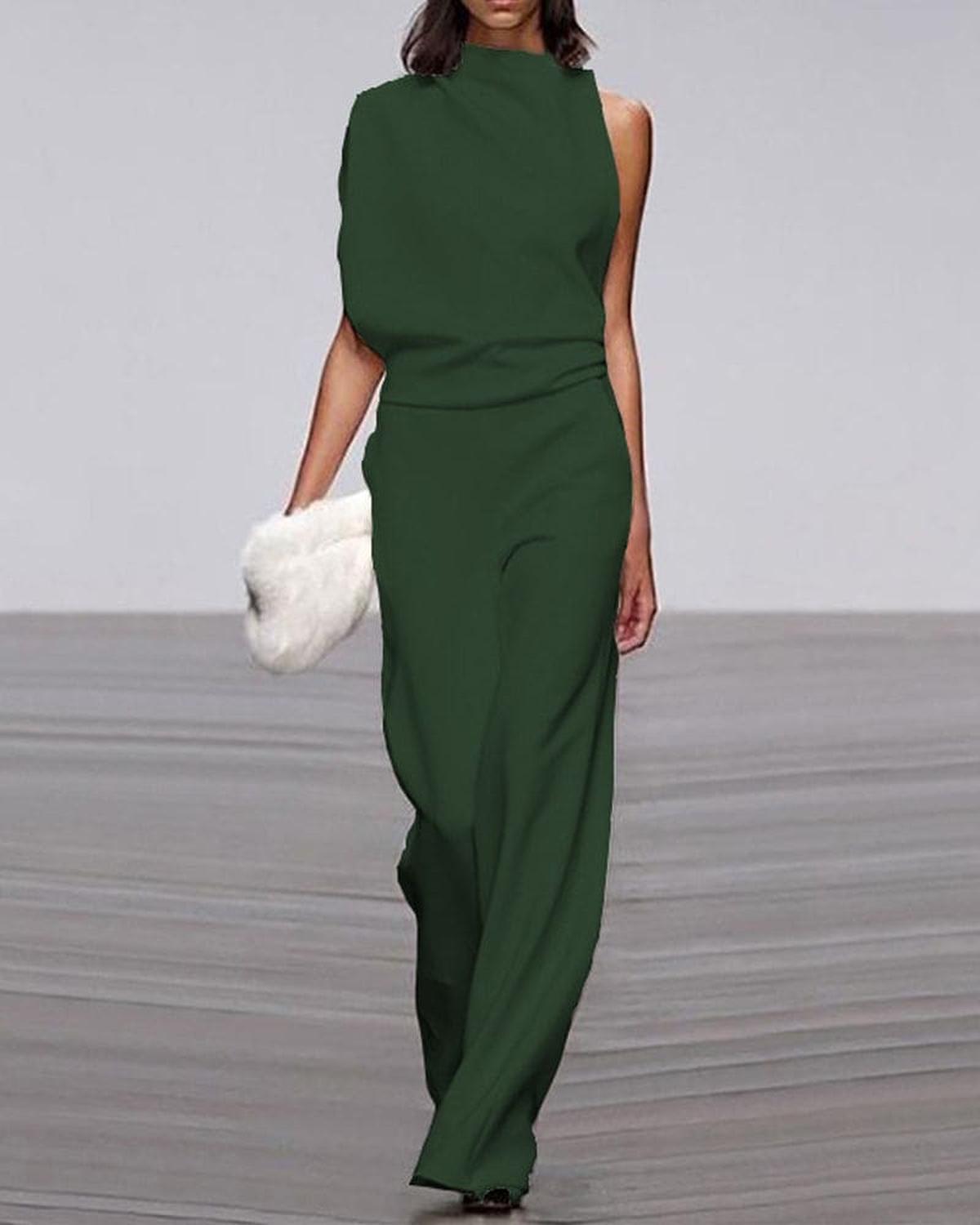 Bella | Women Chic High Neck Shoulder Jumpsuit