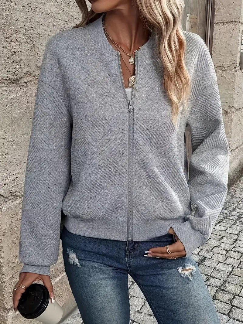Emma | Women’s Winter Casual Zipper Long Sleeve Cardigan