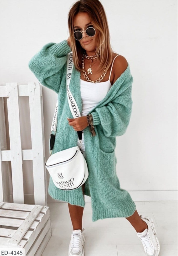 Jessica | Women’s Winter Cozy Long Open-Front Cardigan