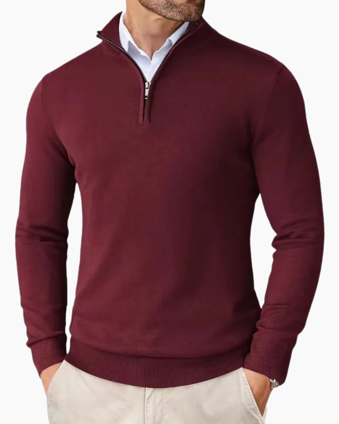 E&E – Essential Half Zip Sweater