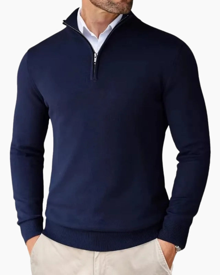E&E – Essential Half Zip Sweater