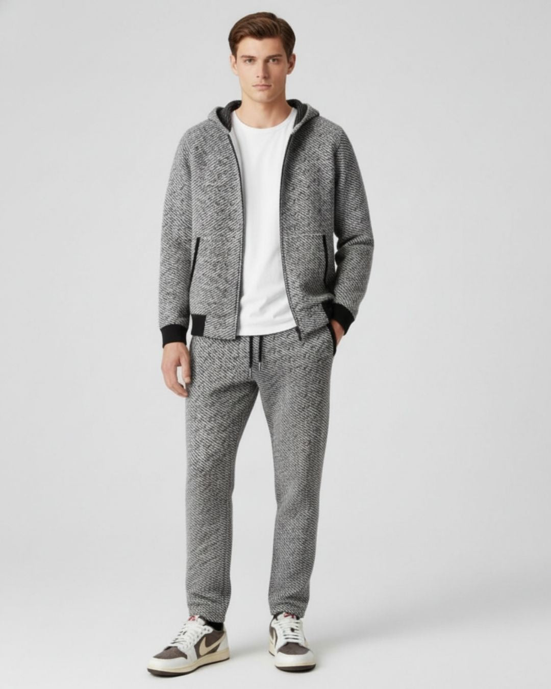 E&E - Merino Wool Full-Zip Hoodie Comfort Set