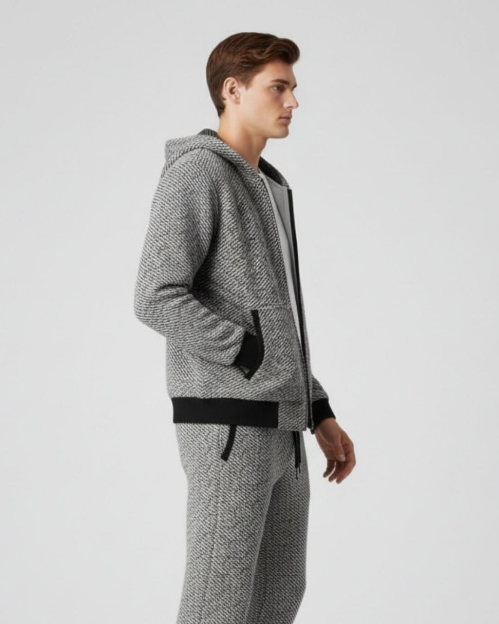 E&E - Merino Wool Full-Zip Hoodie Comfort Set