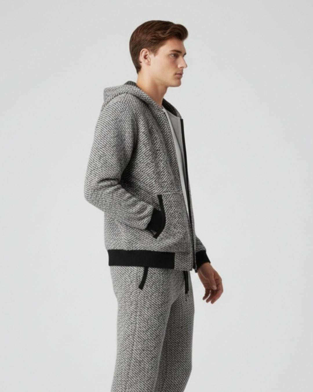 E&E - Merino Wool Full-Zip Hoodie Comfort Set
