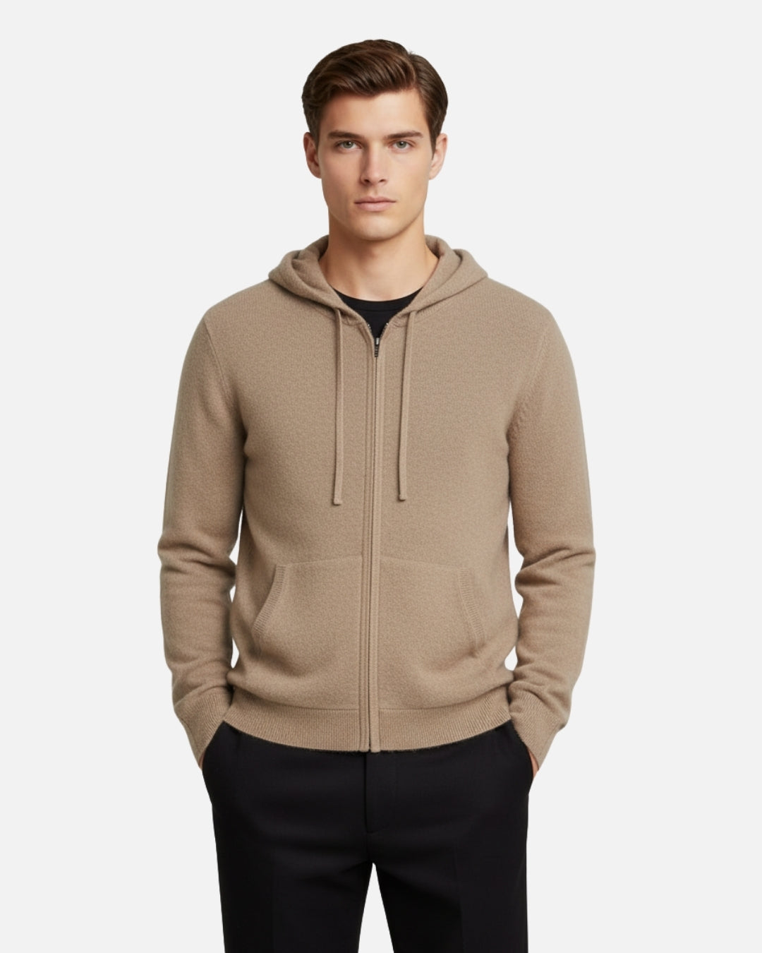 E&E - Luxury Merino Wool Hoodie with Zipper