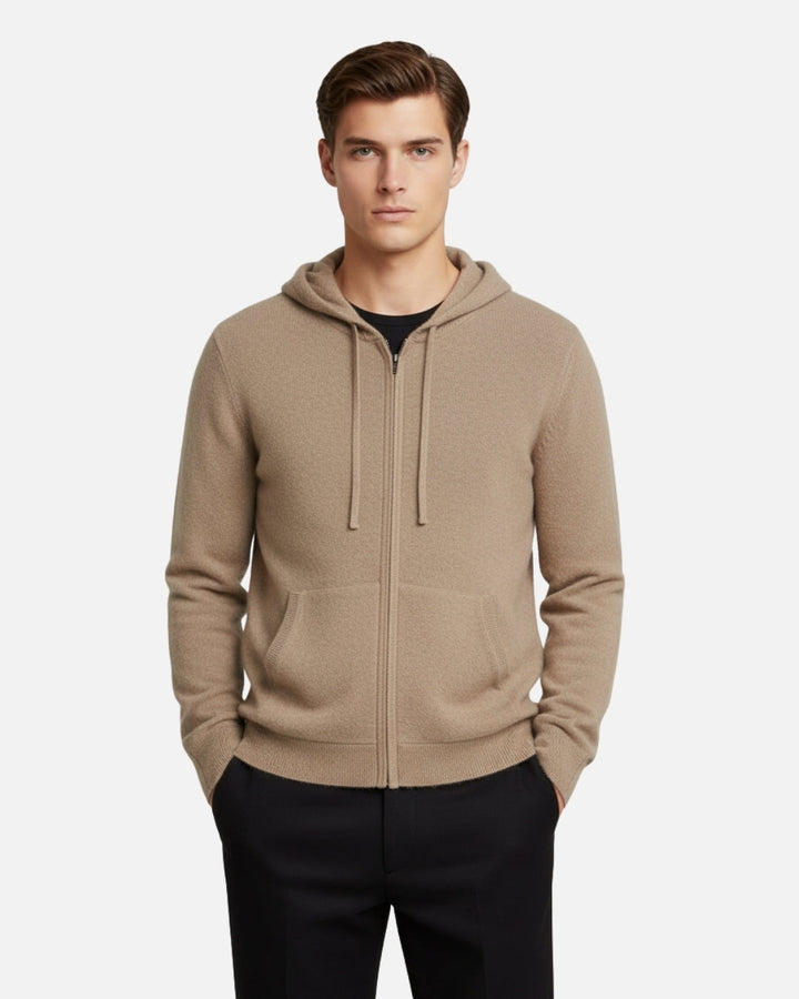 E&E - Luxury Merino Wool Hoodie with Zipper