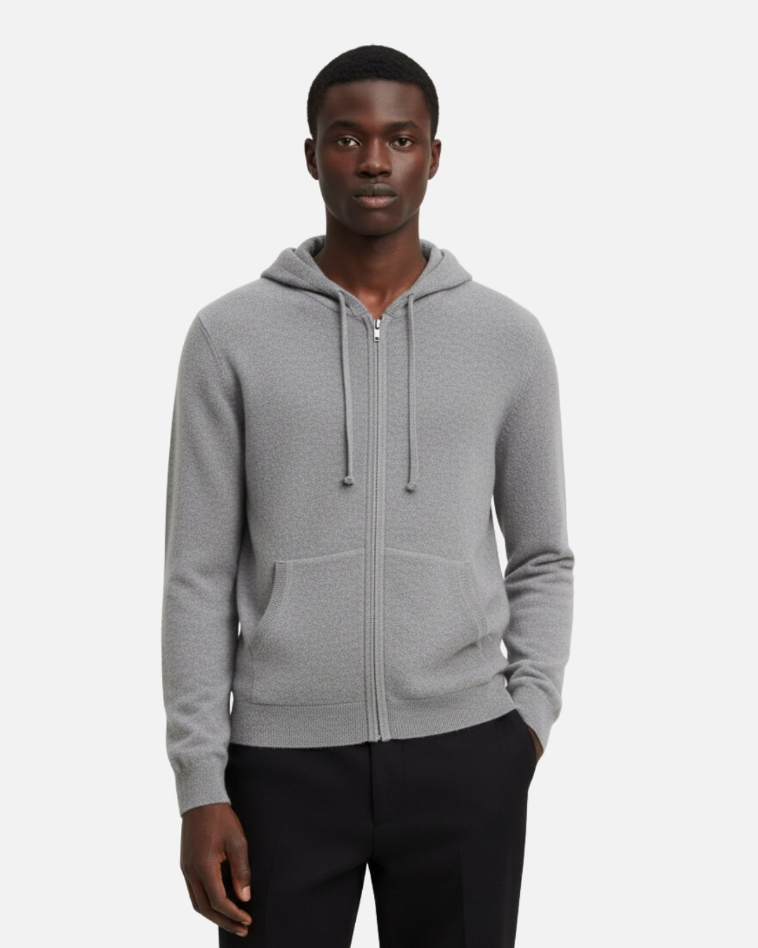 E&E - Luxury Merino Wool Hoodie with Zipper