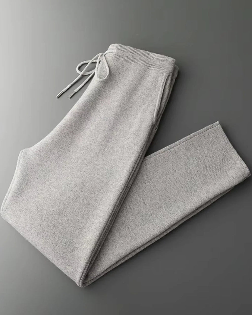 Merino Wool Full-Zip Hoodie Comfort Set - Gray