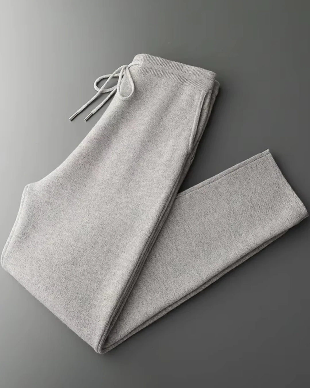 Merino Wool Full-Zip Hoodie Comfort Set - Gray