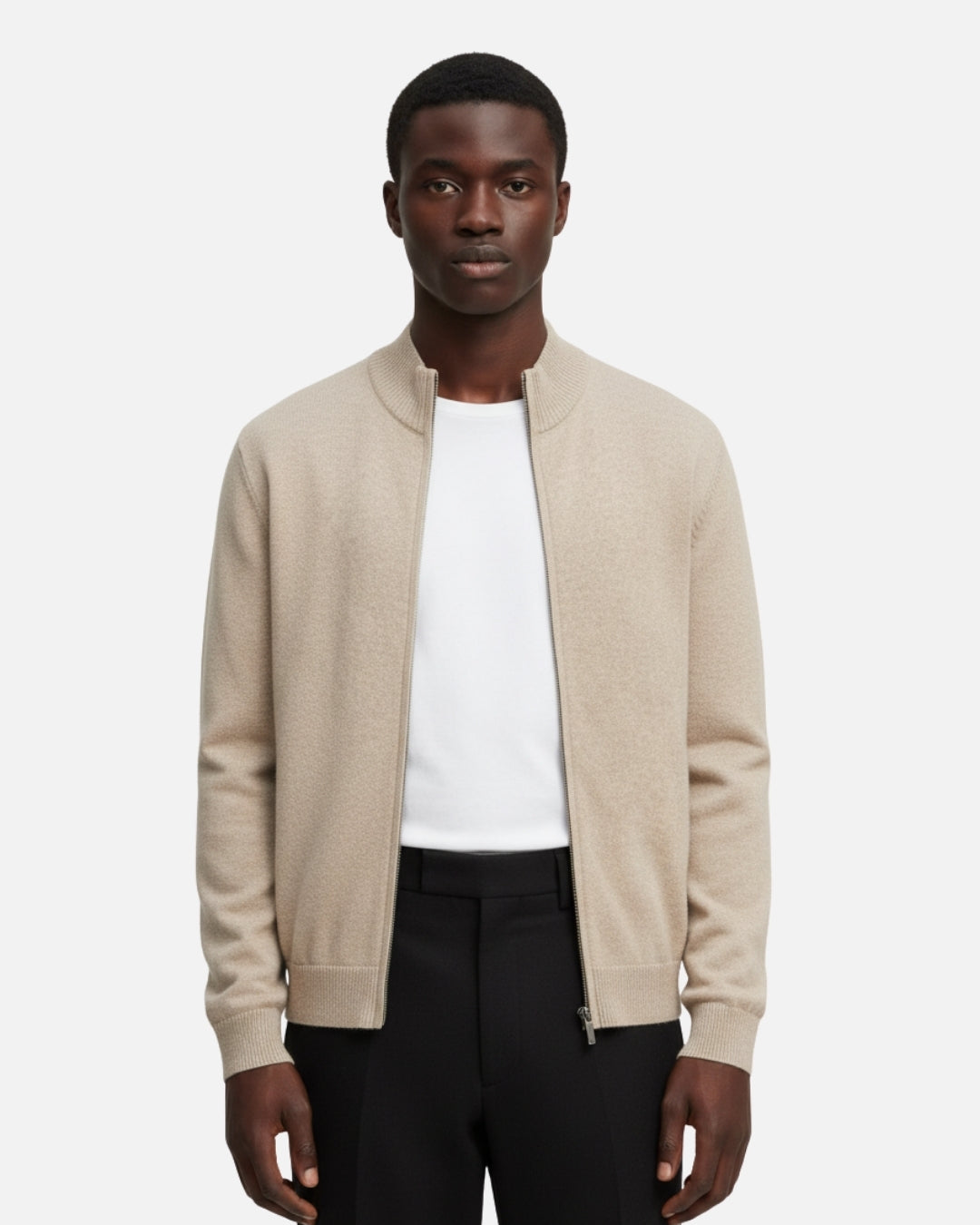 E&E - Merino Wool Full-Zip Sweater