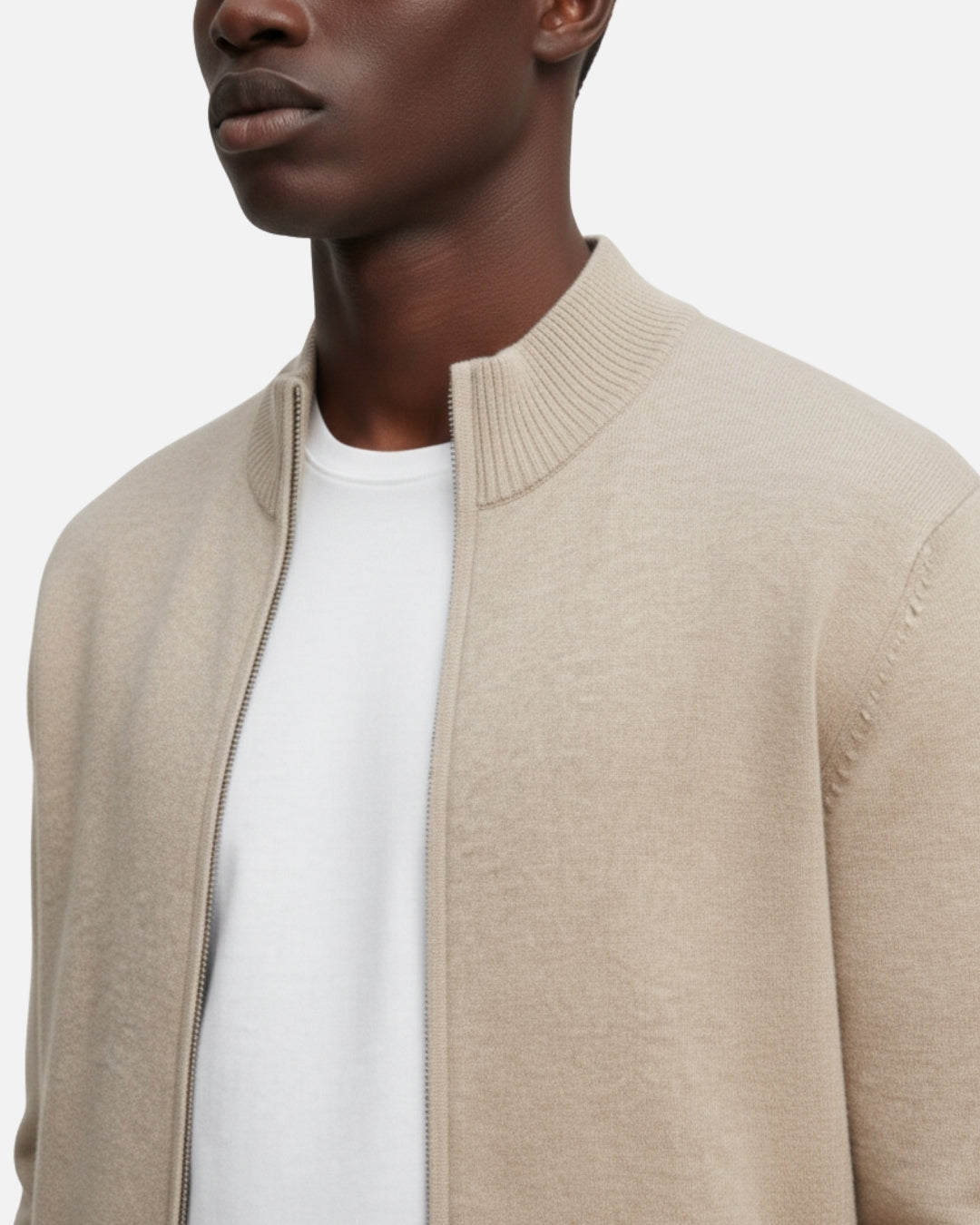 E&E - Merino Wool Full-Zip Sweater