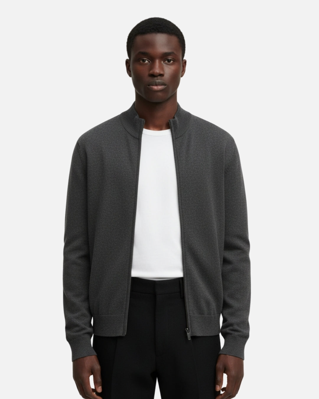 E&E - Merino Wool Full-Zip Sweater