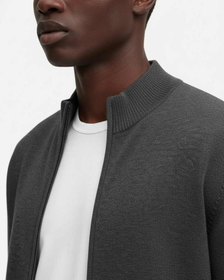 E&E - Merino Wool Full-Zip Sweater