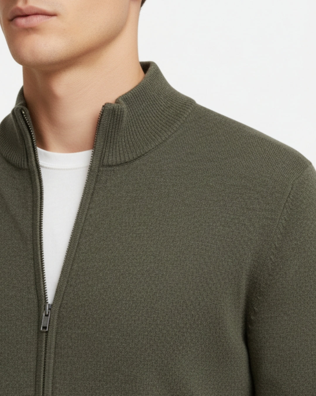 E&E - Merino Wool Full-Zip Sweater