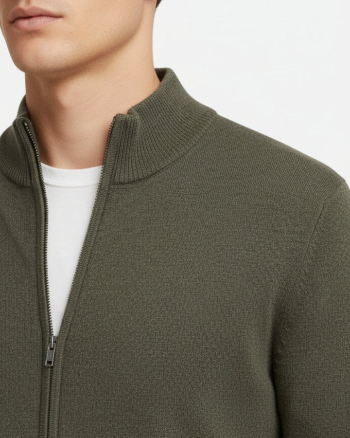 E&E - Merino Wool Full-Zip Sweater